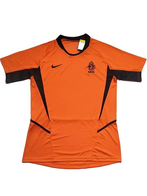 Netherlands home retro soccer jersey maillot match men's 1st sportwear football shirt 2002